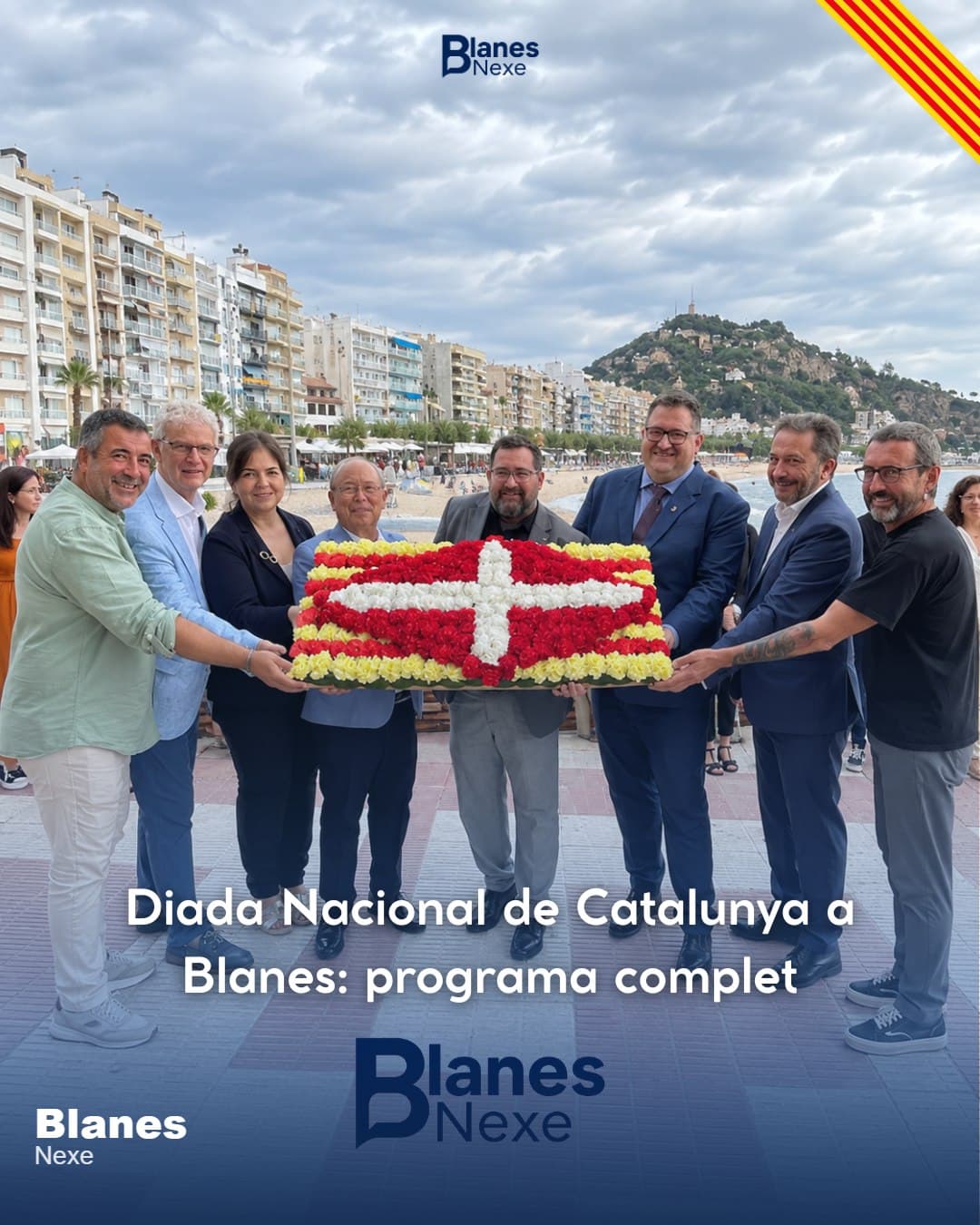 Blanes celebra la Diada Nacional de Catalunya amb els actes institucionals de l'11 de Setembre