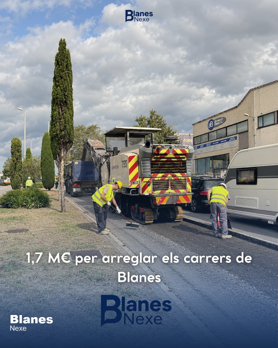 Comença a Blanes una nova campanya d'asfaltat d'1,7 milions que actuarà en vials com el Passeig de Mar, Anselm Clavé o Joan Carles I