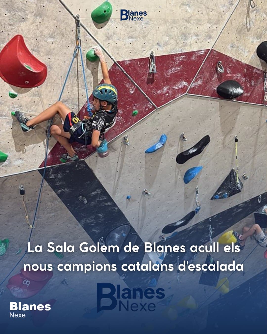 La Sala Golem de Blanes acull el Campionat de Catalunya d'Escalada de Dificultat amb una jornada de màxim nivell